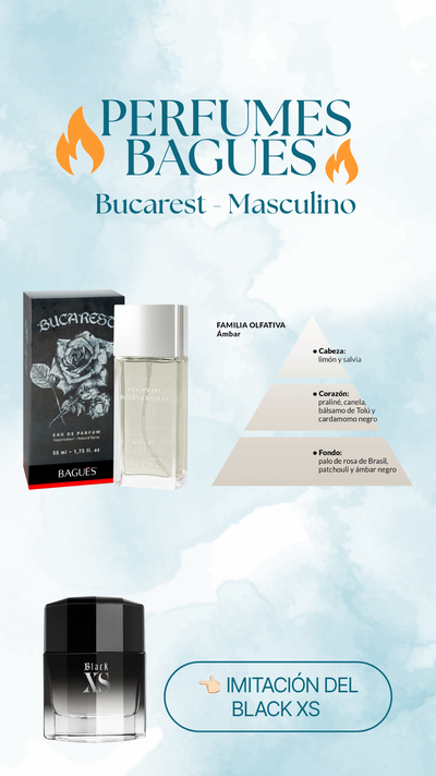 Perfume Bucarest Masculino - Bagués 50ml