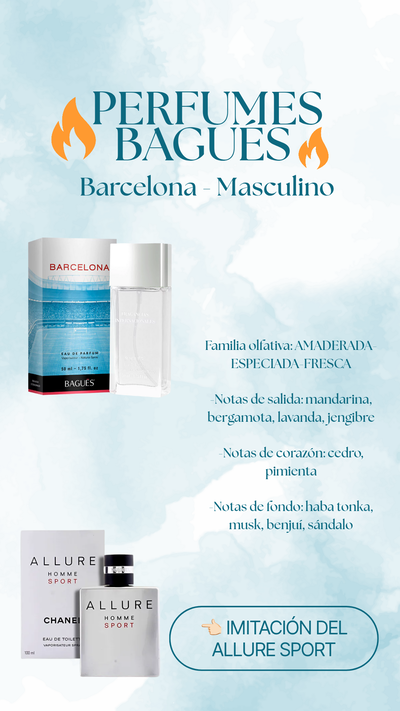 Perfume Barcelona Masculino - Bagués 50ml