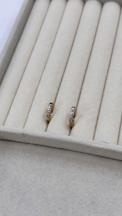 Argollitas con strass