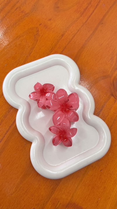Broches flores hawaianas