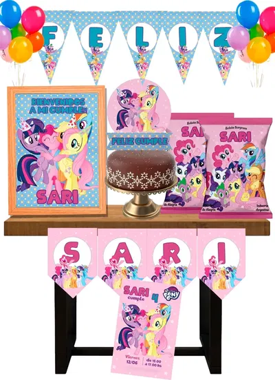 My Little Pony Cotillón Infantil Personalizado