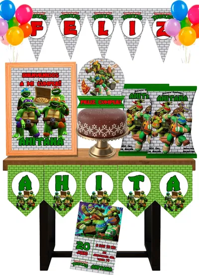 Tortugas Ninja Turtles Cotillón Infantil Personalizado