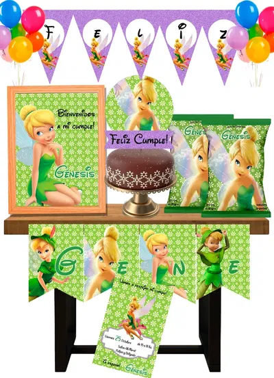 Tinkerbell Campanita Cotillón Infantil Personalizado