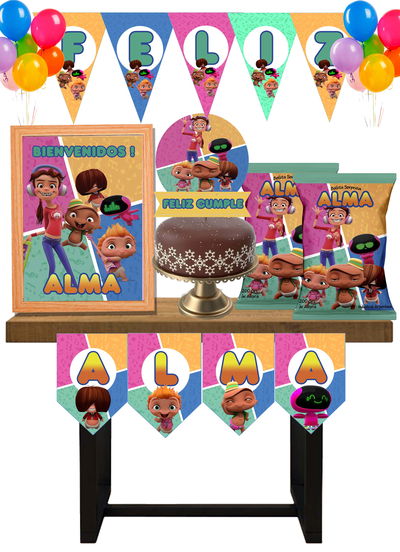 Mini Beat Power Rockers Cotillon Infantil Personalizado