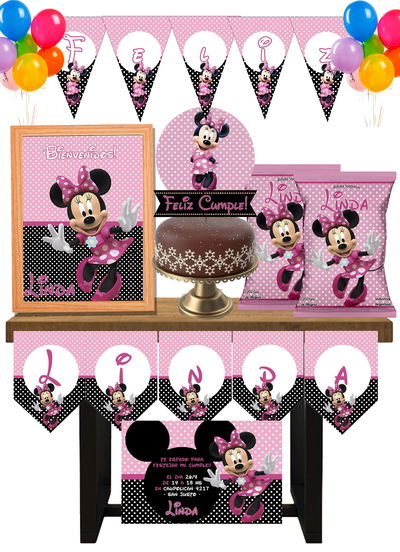 Minnie Mouse Cotillón Infantil Personalizado