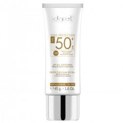 Crema protector solar SPF 50 sin color facial 45 gr Idraet