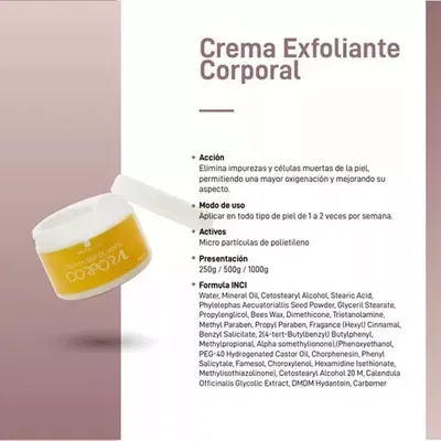 Crema Exfoliante Corporal  Biobellus