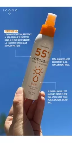 Protector Solar Fotoprot 55+ Spray líquido icono