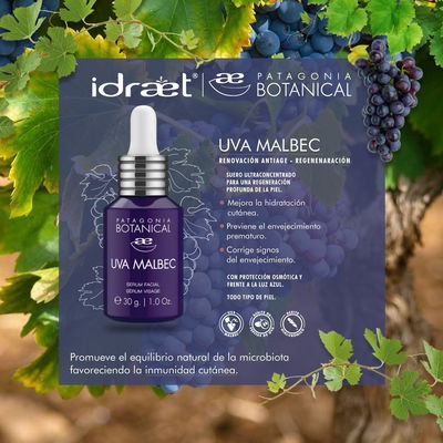Idraet - Uva Malbec Serum Facial Antiage 30g
