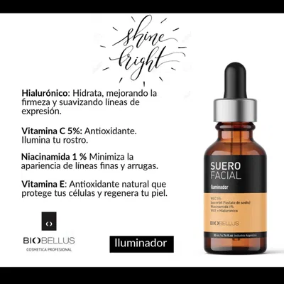 SUERO FACIAL ILUMINADOR 30 ML BIOBELLUS