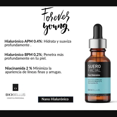 SUERO FACIAL NANO HIALURONICO 30 ML BIOBELLUS