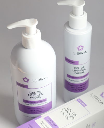GEL DE LIMPIEZA FACIAL PIEL GRASA SEBOCONTROL LIBRA con salicílico y niacinamida