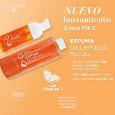 Espuma de limpieza con vitamina c de icono