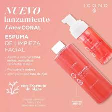 Espuma de limpieza coral de icono