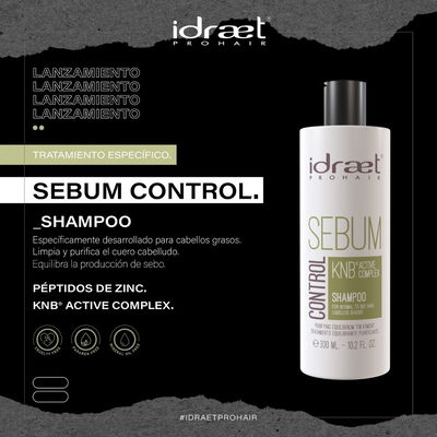 Shampoo Sebum Control x 300 ml Cabellos Grasos Idraet