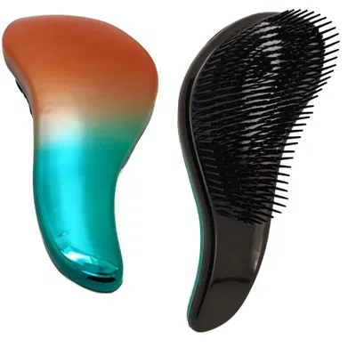 Cepillo de pelo antiestatico de cartera colores metalizados