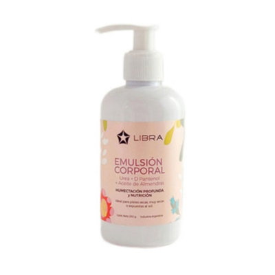 Crema corporal Humectación y Nutrición Urea, D Pantenol, Ac, de Almendras 250 ml