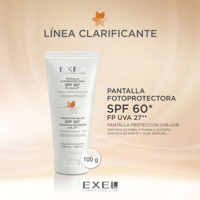 Protector solar linea clarificante FPS60 100 ml Exel
