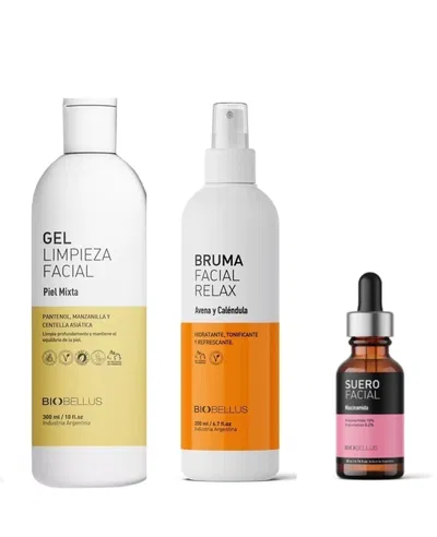 Combo Niacinamida Gel piel Mixta + Bruma Relax + Suero Niacinamida