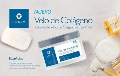 Máscara en polvo colágeno 70 g libra