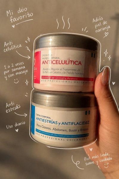 Dúo Corporal Libra Cosmética: Antiestrías + Anticelulitis