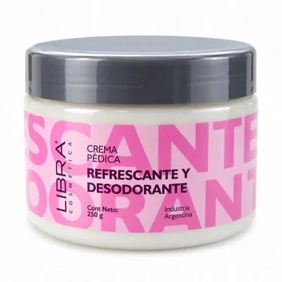 Crema Pedica Refrescante Desodorante 250 gr con mentol, alcanfor y cloruro de benzalconio