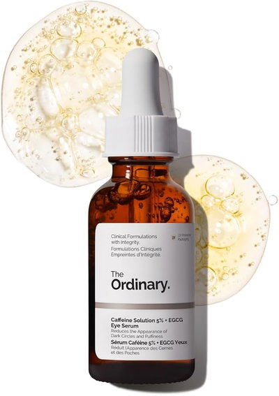 Serum Solucion de Cafeina 5% + EGCG THE ORDINARY contorno de ojos hiperpigmentadas