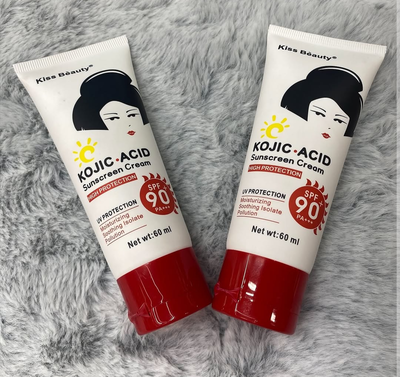 Protector solar acido kojico fps 90 en crema con color tono claro