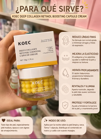 Koec crema en capsula colageno 50 g RETINOL, acido hialuronico pantenol