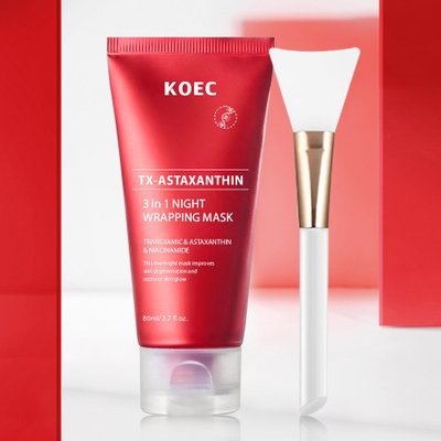 Mascarilla Nocturna 3 en 1 con espatula ácido tranexamico y niacinamida 80 ml Koec