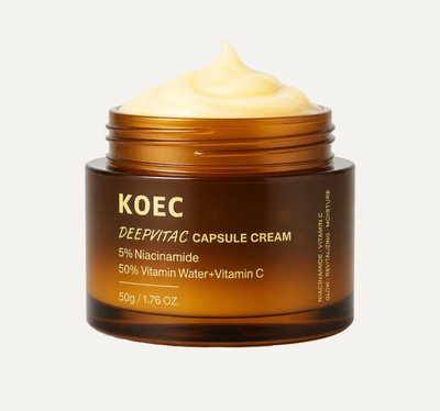 Crema facial en cápsula Vitamina c + Niacinamida Koec 50 g