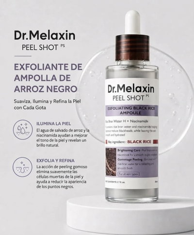 Sérum / Ampolla Exfoliante Dr. Melaxin Peel Shot Black Rice 80 ml