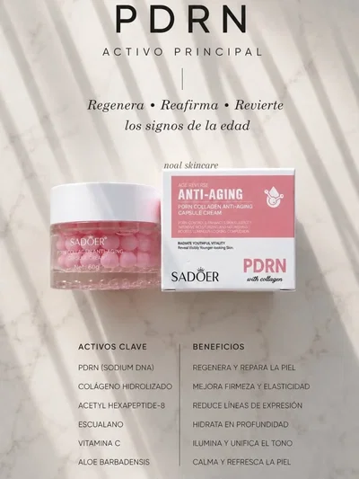 Crema reparadora PDRN colágeno Escualeno vitamina c 60 g