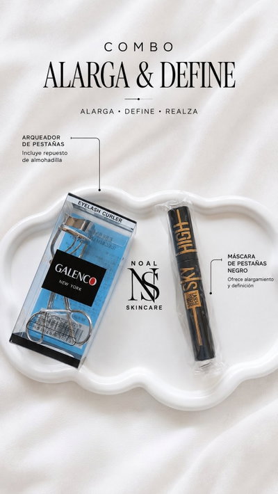 Combo Alargamiento Pestañas ( arqueador + mascara de pestañas )