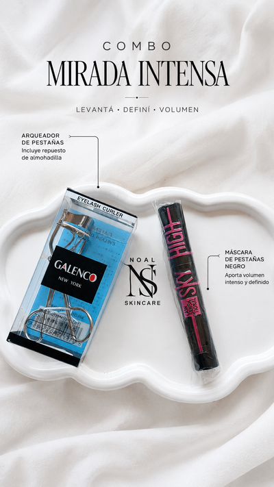 Combo Volumen Pestañas ( arqueador + mascara de pestañas )