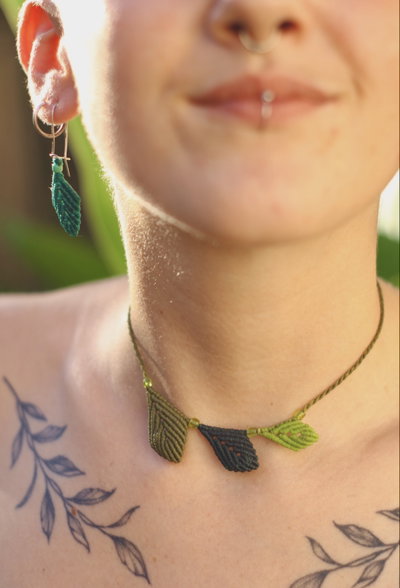 Collar de hojitas🍂