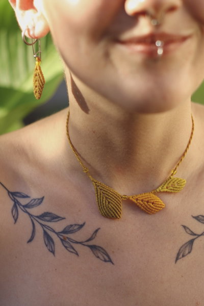 Collar de hojitas🍂