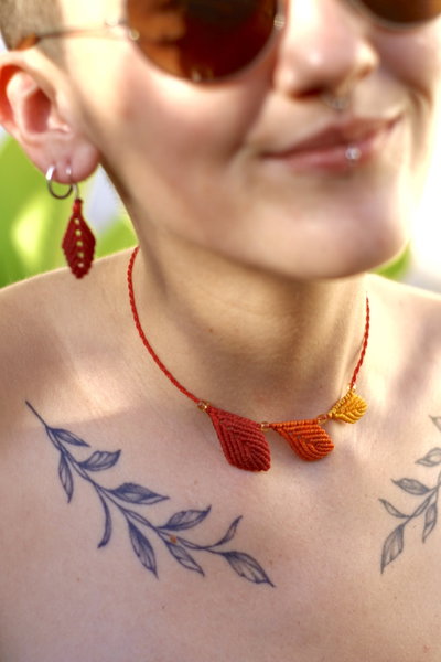Collar de hojitas🍂