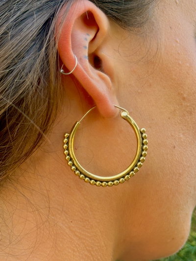 Aros Argolla Bohemia en bronce✨