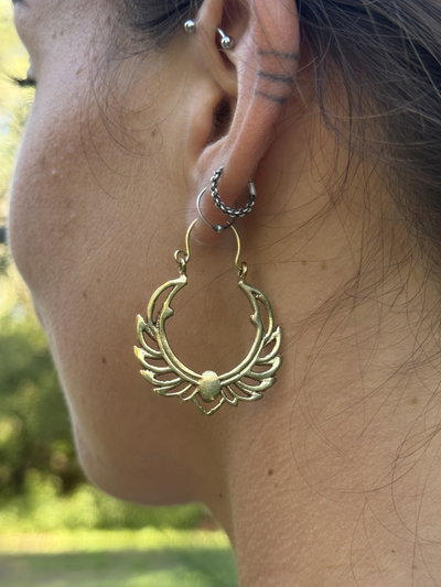 Aros Alas de Protección en bronce✨