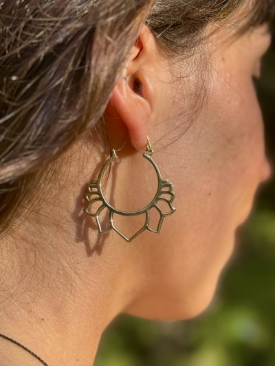 Aros Loto Abierto en bronce✨