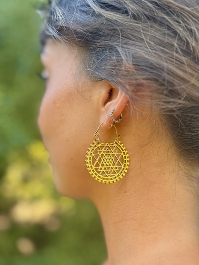 Aros Sri Yantra en bronce✨