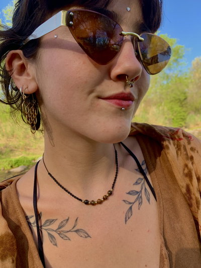 Ojo de tigre y bronce✨