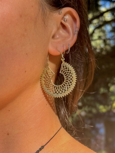 Aros Mandala en bronce✨