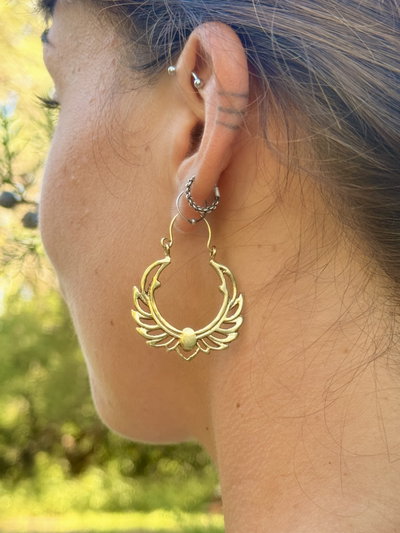Aros Alas de Protección en bronce✨