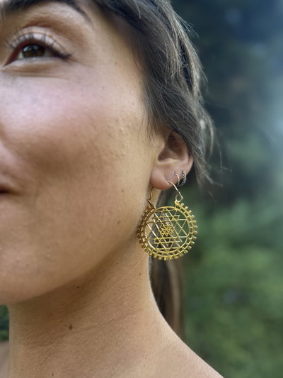 Aros Sri Yantra en bronce✨
