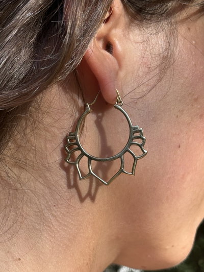 Aros Loto Abierto en bronce✨