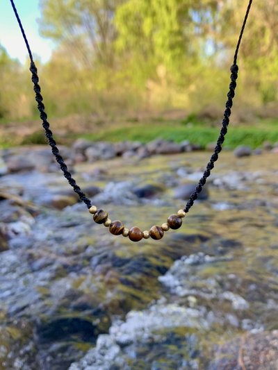 Ojo de tigre y bronce✨