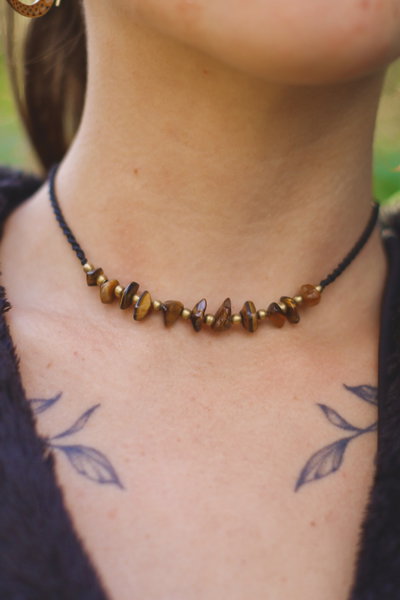 Ojo de tigre y bronce✨