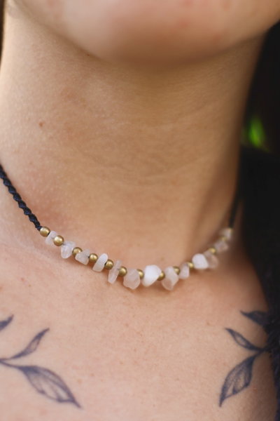 Cuarzo blanco y bronce✨